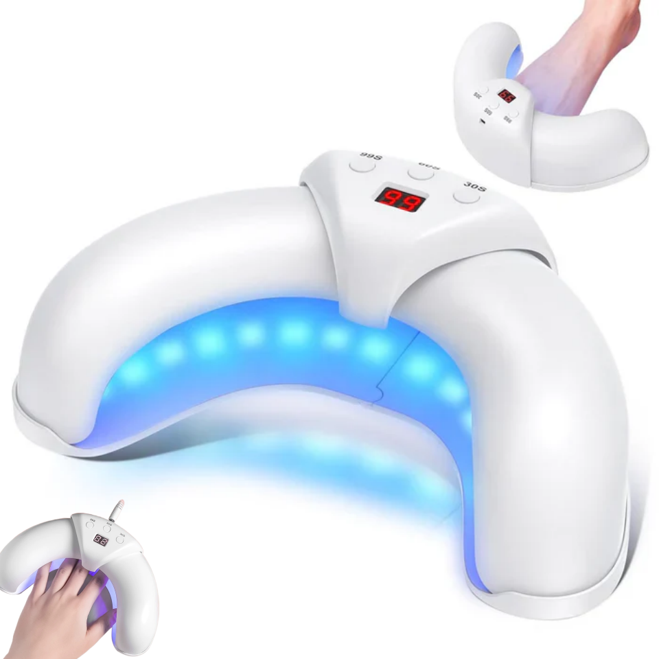 Dispositivo laser per unghie a doppia luce — Ultrapulse da 905 nm e luce blu da 470 nm, design compatto con clip