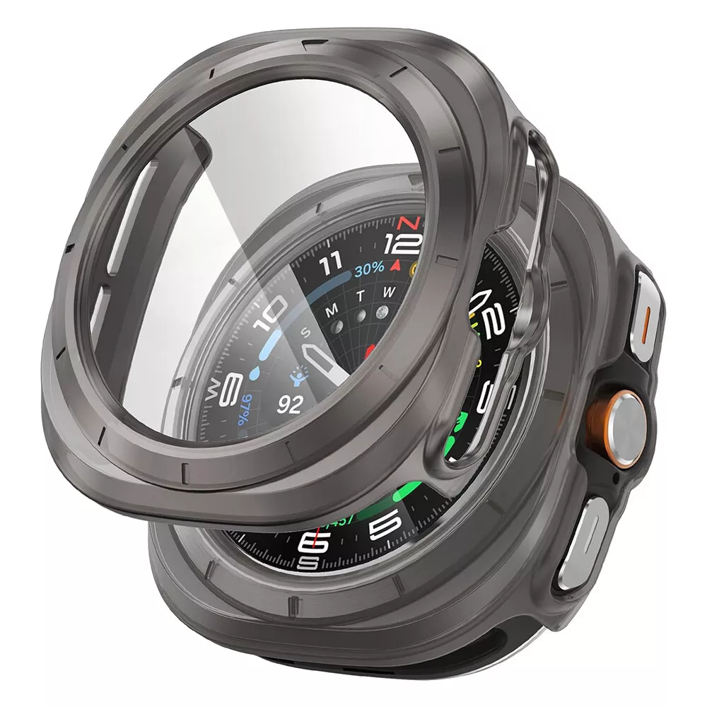 Orvalo-deksel med full beskyttelse for Samsung Galaxy Watch 47 mm — herdet glass - Desfino