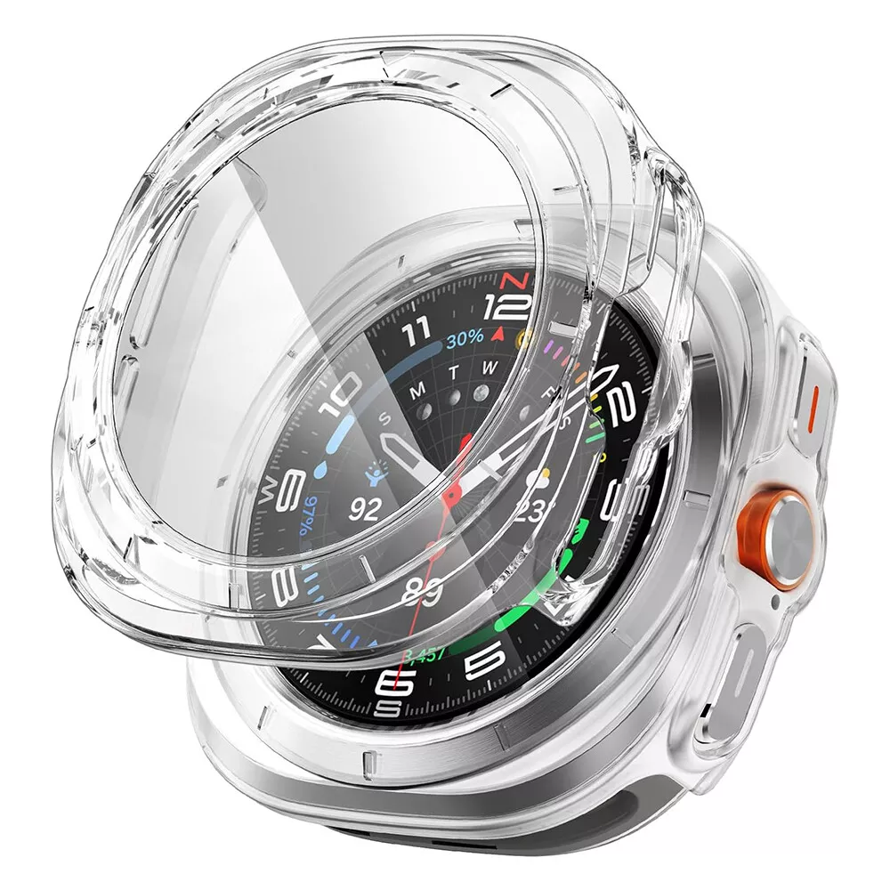 Orvalo-deksel med full beskyttelse for Samsung Galaxy Watch 47 mm — herdet glass - Desfino