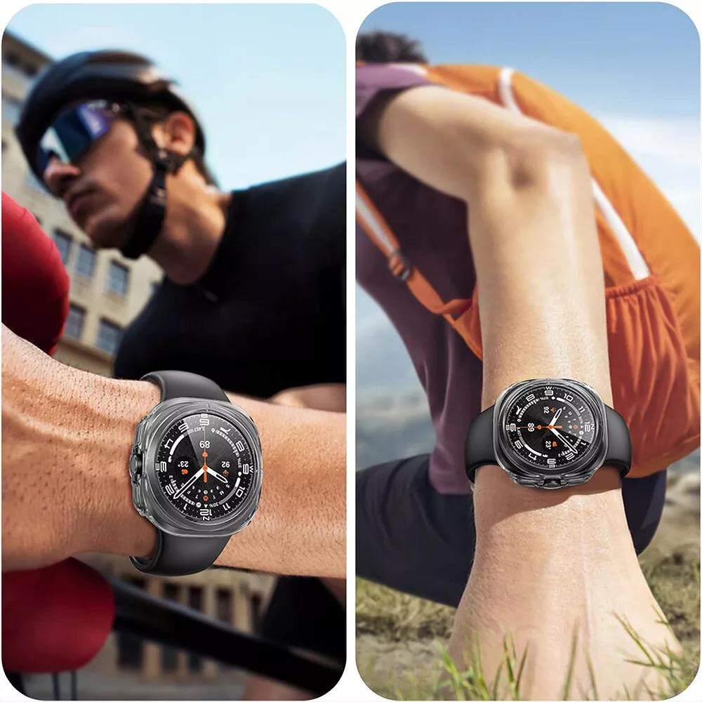 Orvalo-deksel med full beskyttelse for Samsung Galaxy Watch 47 mm — herdet glass - Desfino