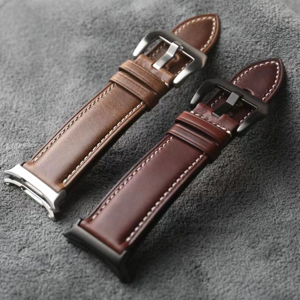 Correa de cuero Nappa para Samsung Watch Ultra Evara, cierre de acero inoxidable - Desfino