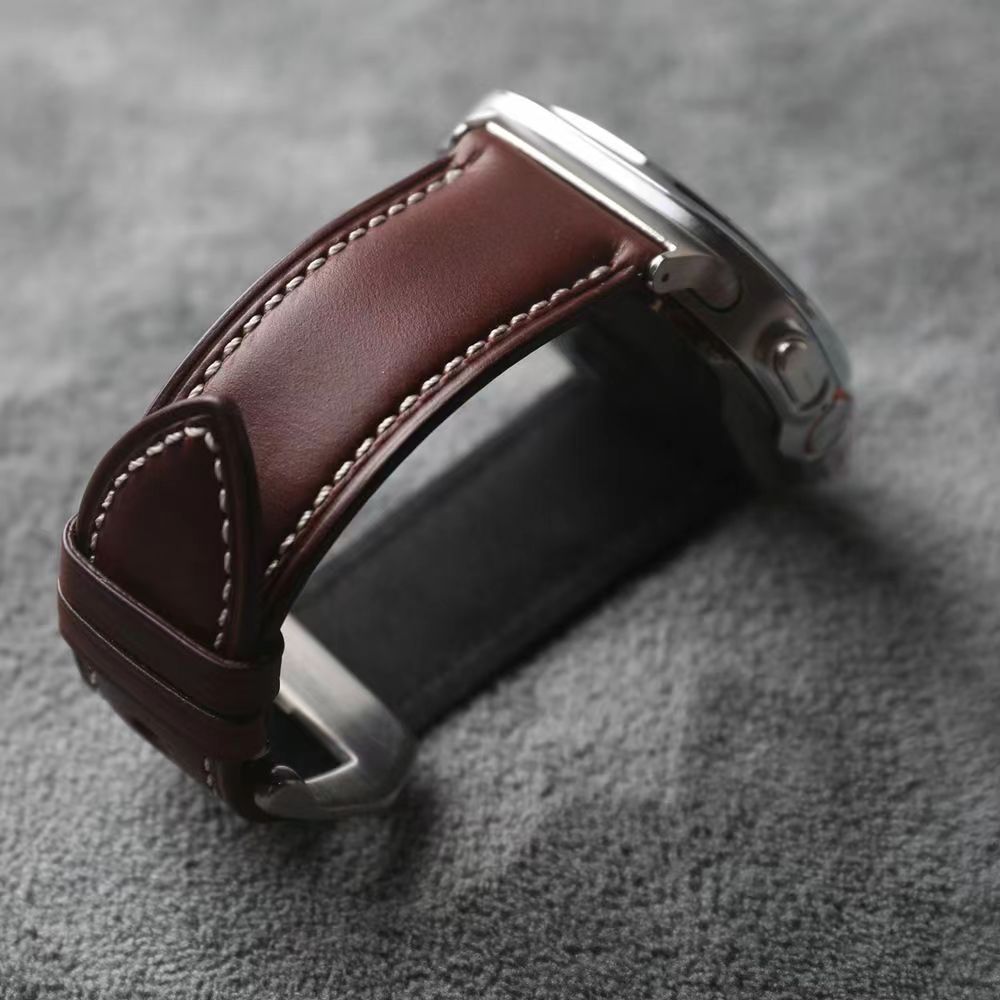 Correa de cuero Nappa para Samsung Watch Ultra Evara, cierre de acero inoxidable - Desfino