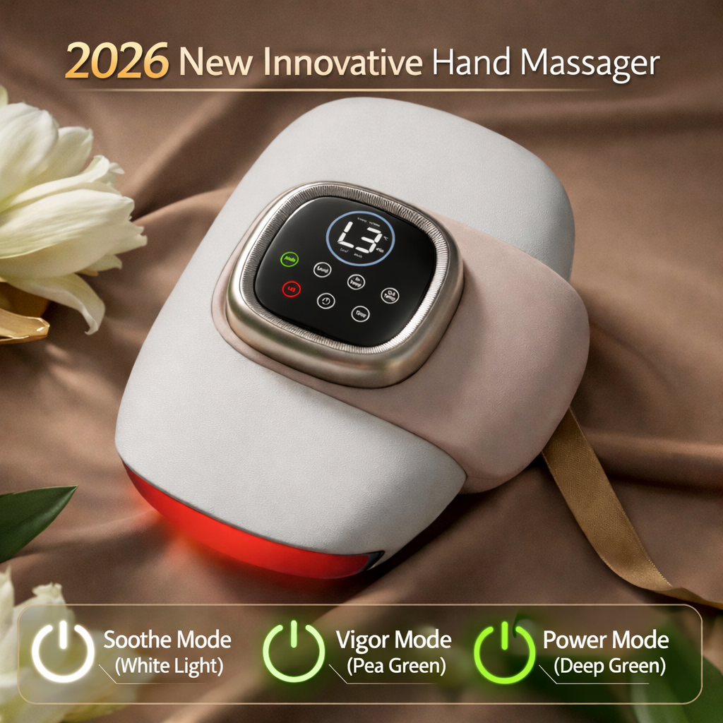 无线手腕按摩器 — 气囊压缩、热疗 - Desfino