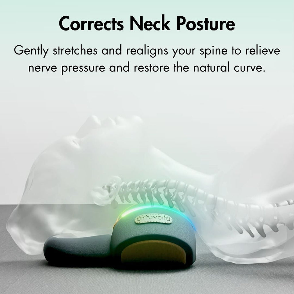 Cervical Traction Neck Massager — Vibrating & Heating Therapy Device