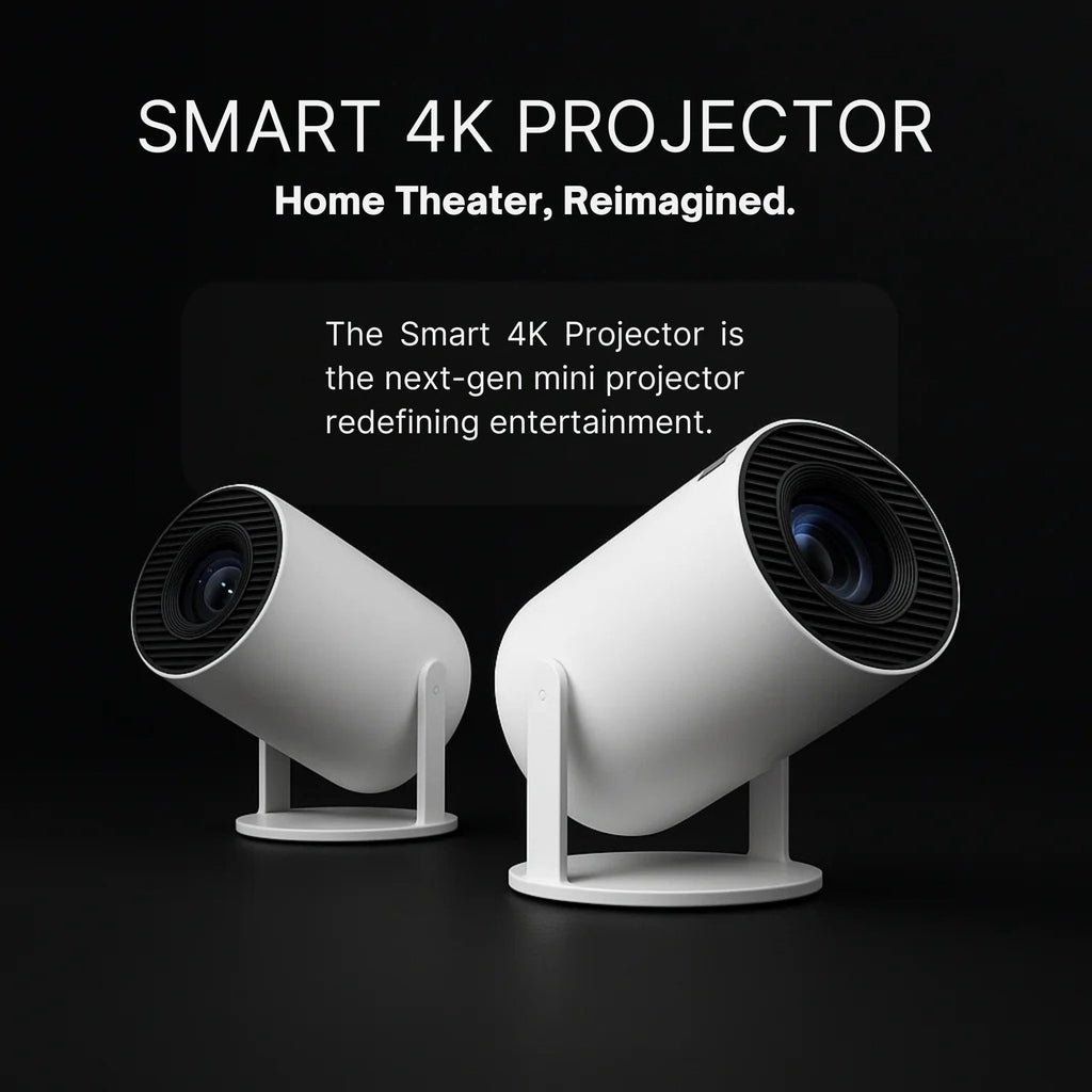 Portable Smart Mini Projector — Built-In Streaming Apps | Desfino