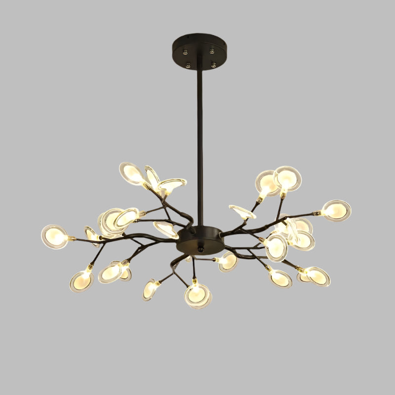 Candeeiro de teto LED Aurora Firefly em forma de ramo — iluminação moderna minimalista - Desfino