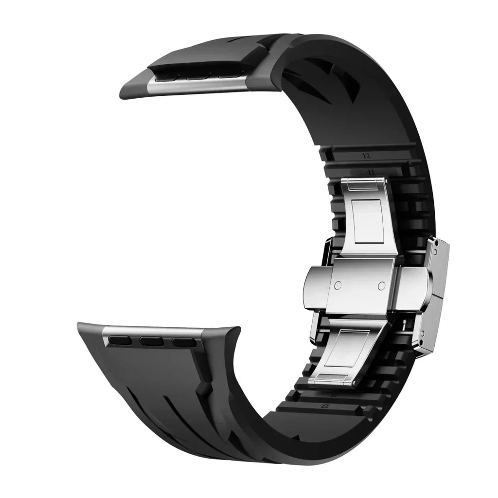 Αθλητικό λουράκι Apple Watch από καουτσούκ FKM Liora — Διαπνέον, πεταλούδα-κούμπωμα - Desfino