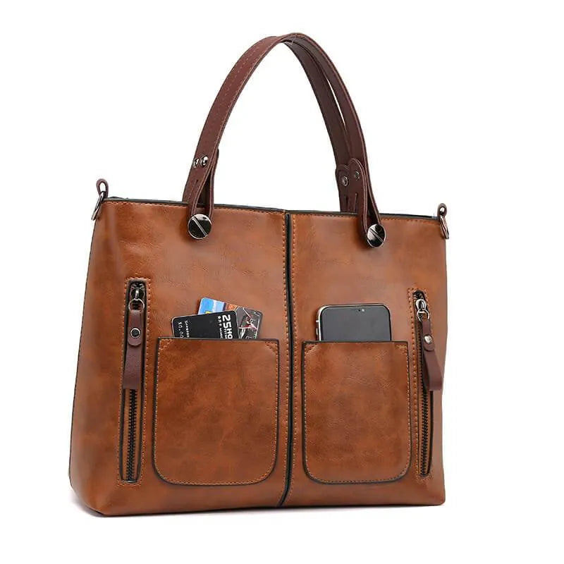 NordVine Handmade Vintage Shoulder Bag — Nordic Leather - Desfino
