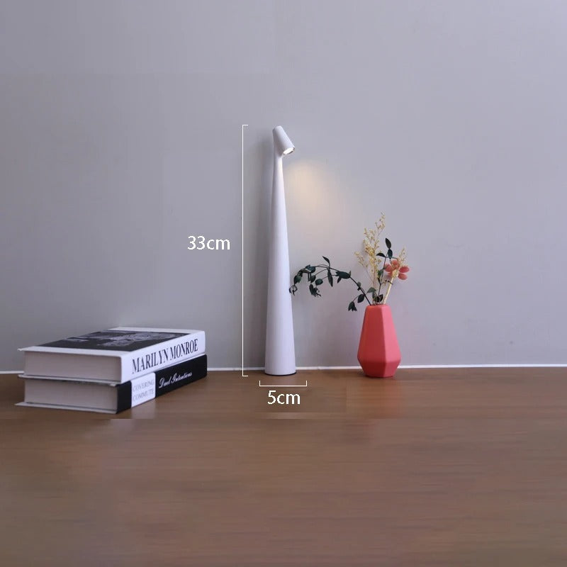 Lampada da tavolo LED ricaricabile Nordic — Luce d'accento senza fili - Desfino