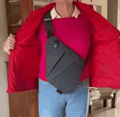 Sac bandoulière antivol VoySure — compartiments sécurisés, compact - Desfino