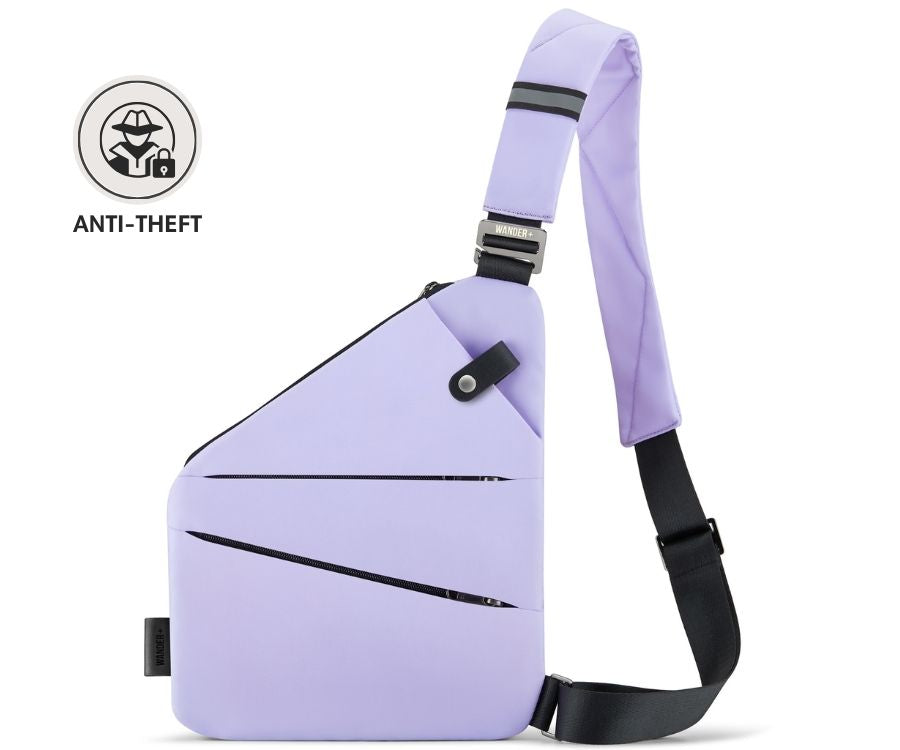 Slim Anti-Theft Travel Bag — Front Carry, Hidden Zippers, Storage - Desfino