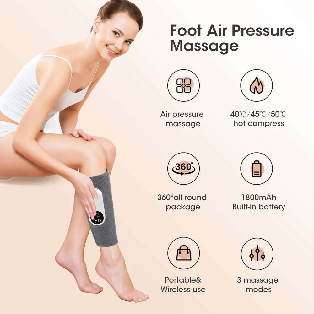 Massageador aquecido para pernas e gémeos CirculaWave Pro — Massagem de compressão - Desfino