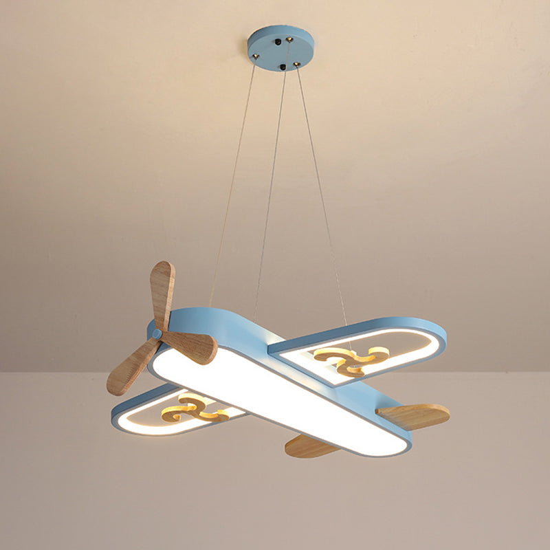 AeroNest LED-pendel med flydesign — gul/blå, fjernbetjening - Desfino