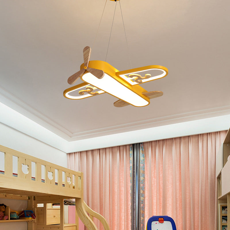 AeroNest LED-pendel med flydesign — gul/blå, fjernbetjening - Desfino