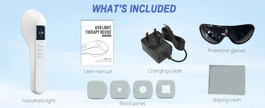 VitaLuma 308nm UVB Phototherapy Lamp — Portable Vitiligo Treatment - Desfino
