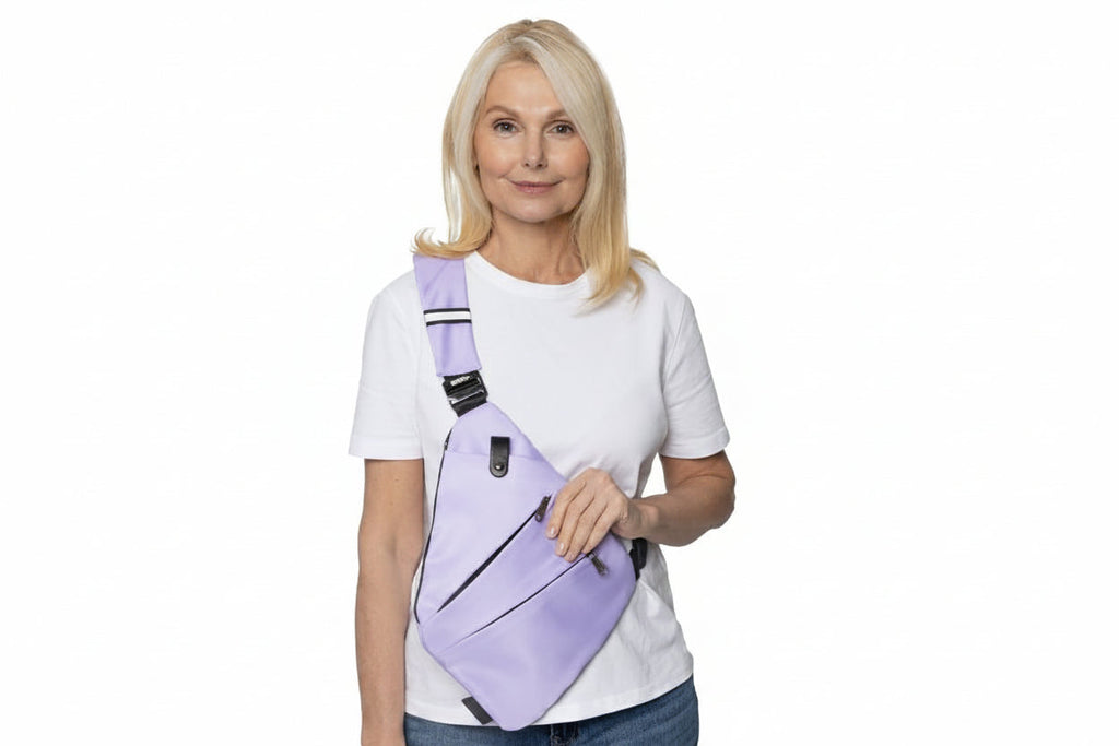 Slim Anti-Theft Travel Bag — Front Carry, Hidden Zippers, Storage - Desfino