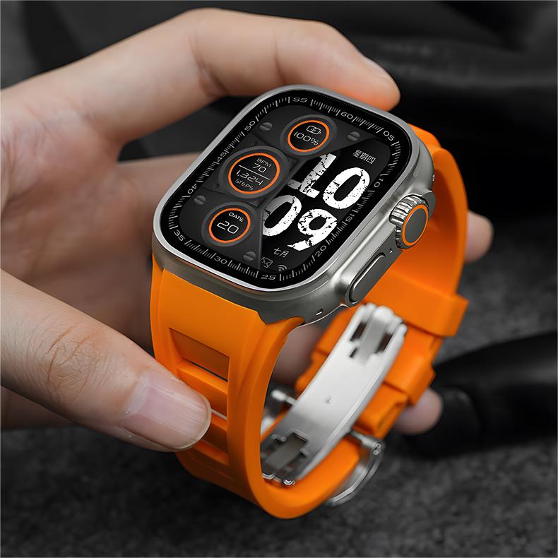 רצועת שעון ספורטיבית Zephra FKM — רצועה עמידה ל-Apple Watch - דספינו