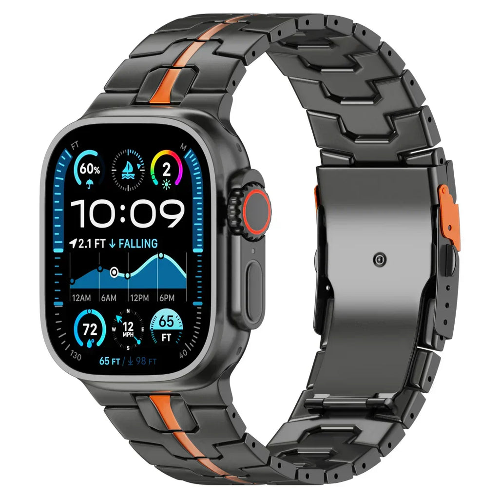 Λουράκι τιτανίου Aurex για Apple Watch — Γυαλισμένο λουράκι - Desfino