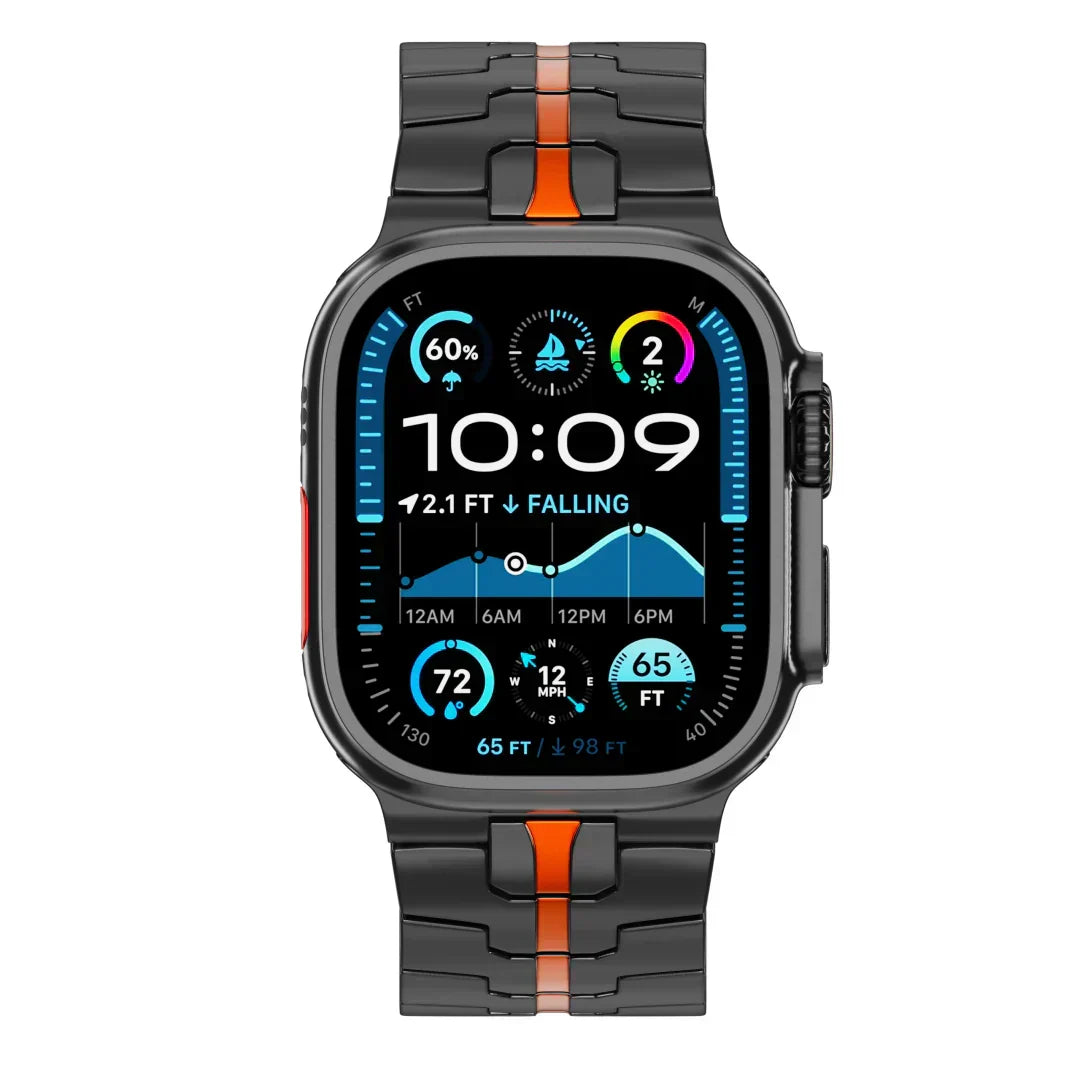 Λουράκι τιτανίου Aurex για Apple Watch — Γυαλισμένο λουράκι - Desfino