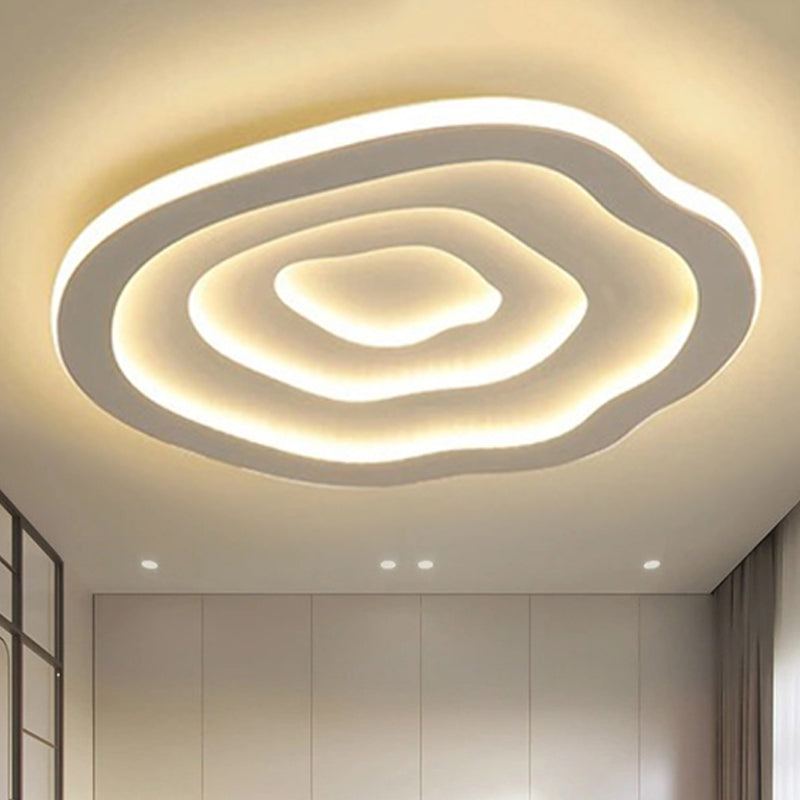 Luz LED blanco cálido LumaWaves — Lámpara de techo de acrílico ondulado - Desfino