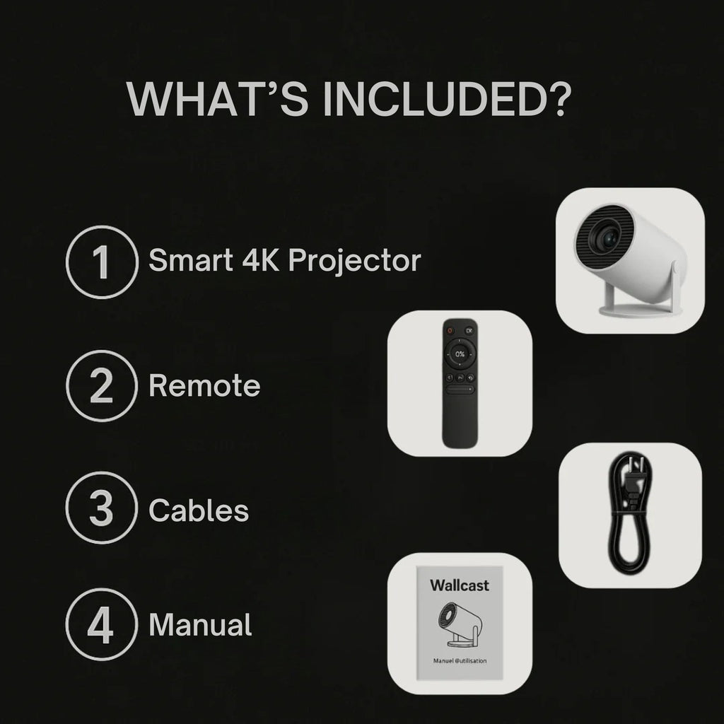 Portable Smart Mini Projector — Built-In Streaming Apps | Desfino