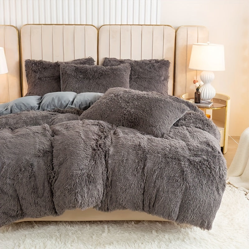 Juego de ropa de cama de felpa Velora de 3 piezas — Comodidad ultrasuave para todas las estaciones - Desfino