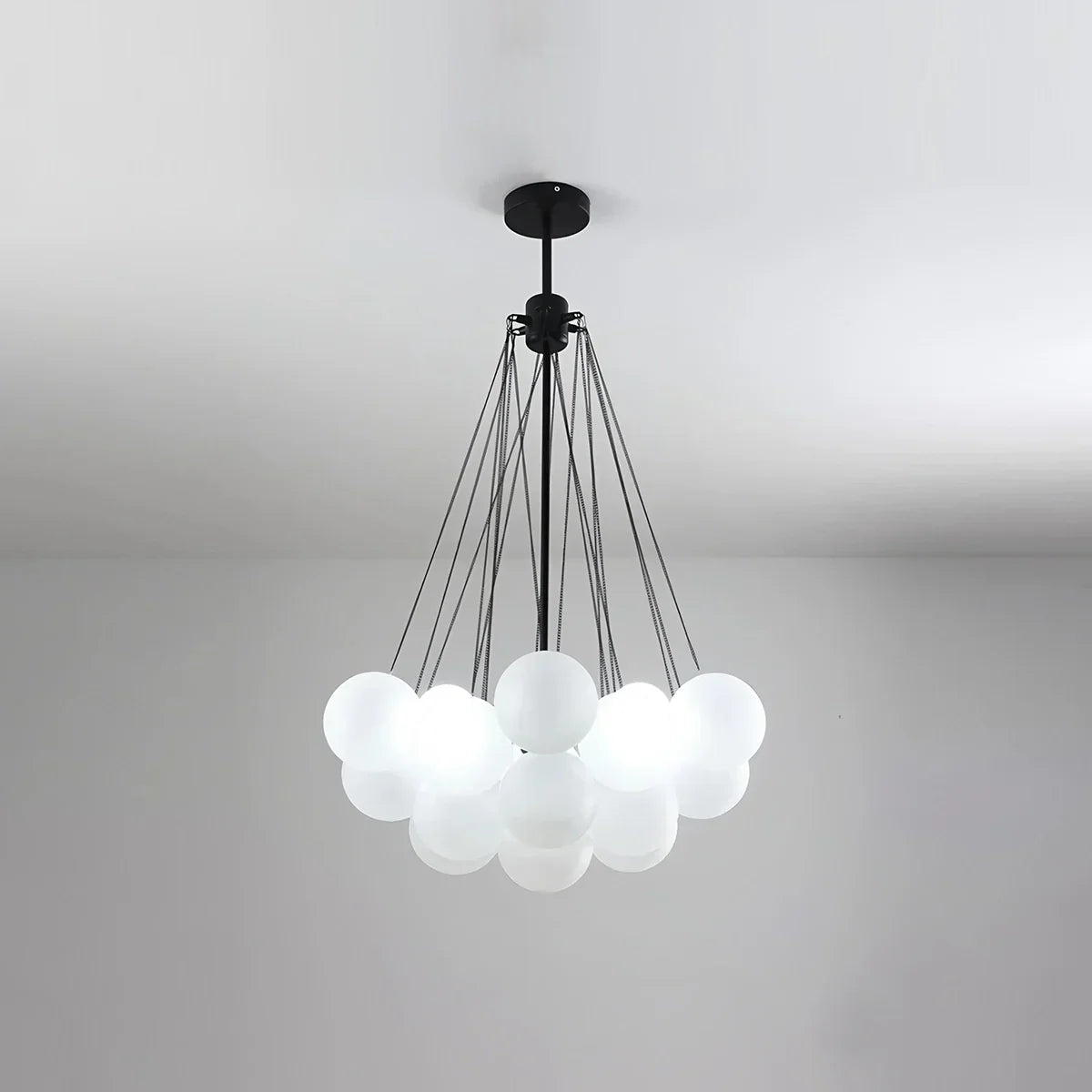 Moderner Kronleuchter aus Bubble-Glas für das Wohnzimmer | Desfino