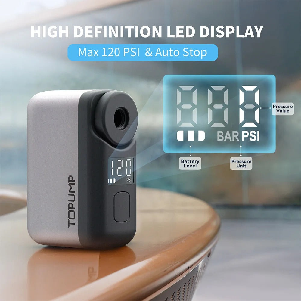 JetFlow Mini Electric Bike Pump Pro – hordozható gumifújó - Desfino