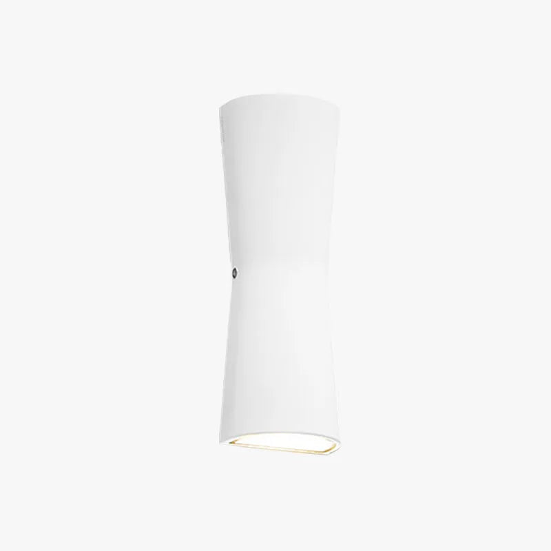 Lampă de perete Asteri minimalistă pentru exterior — neagră și albă, impermeabilă - Desfino