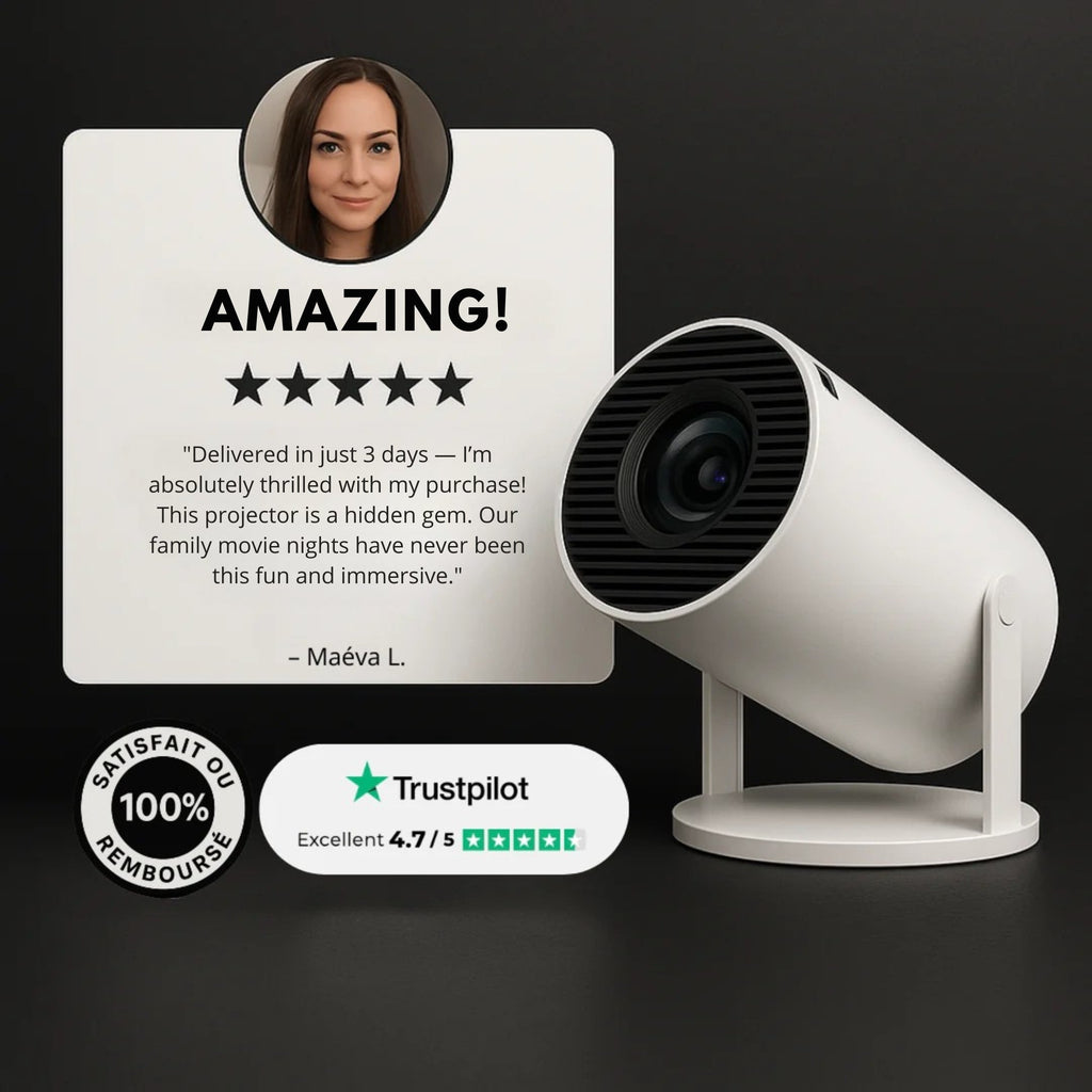Portable Smart Mini Projector — Built-In Streaming Apps | Desfino