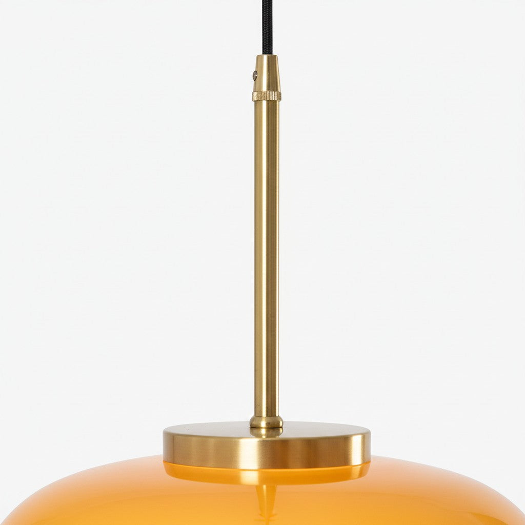 Havelo N51 Round Glass Pendant Light — Balanced Bauhaus Shade