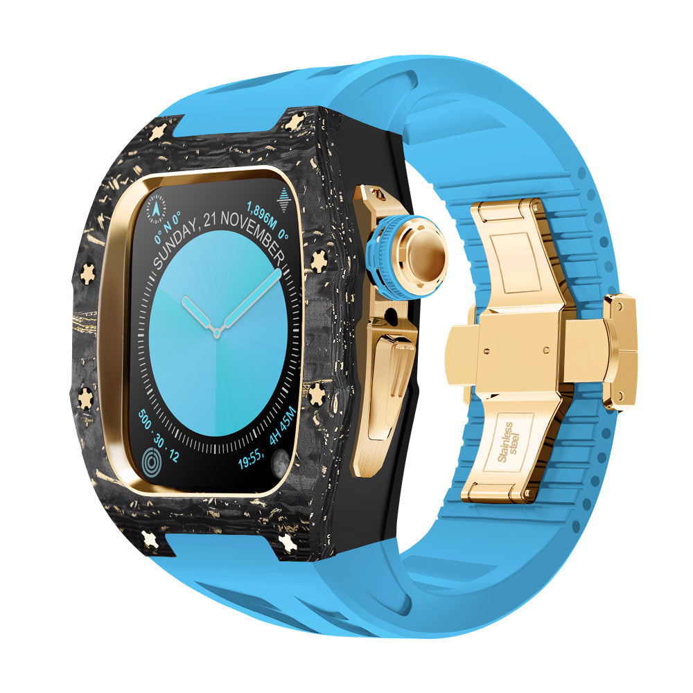 NovaCarb S10 Titanium Carbon Fiber Apple Watch Retrofit Kit - Desfino