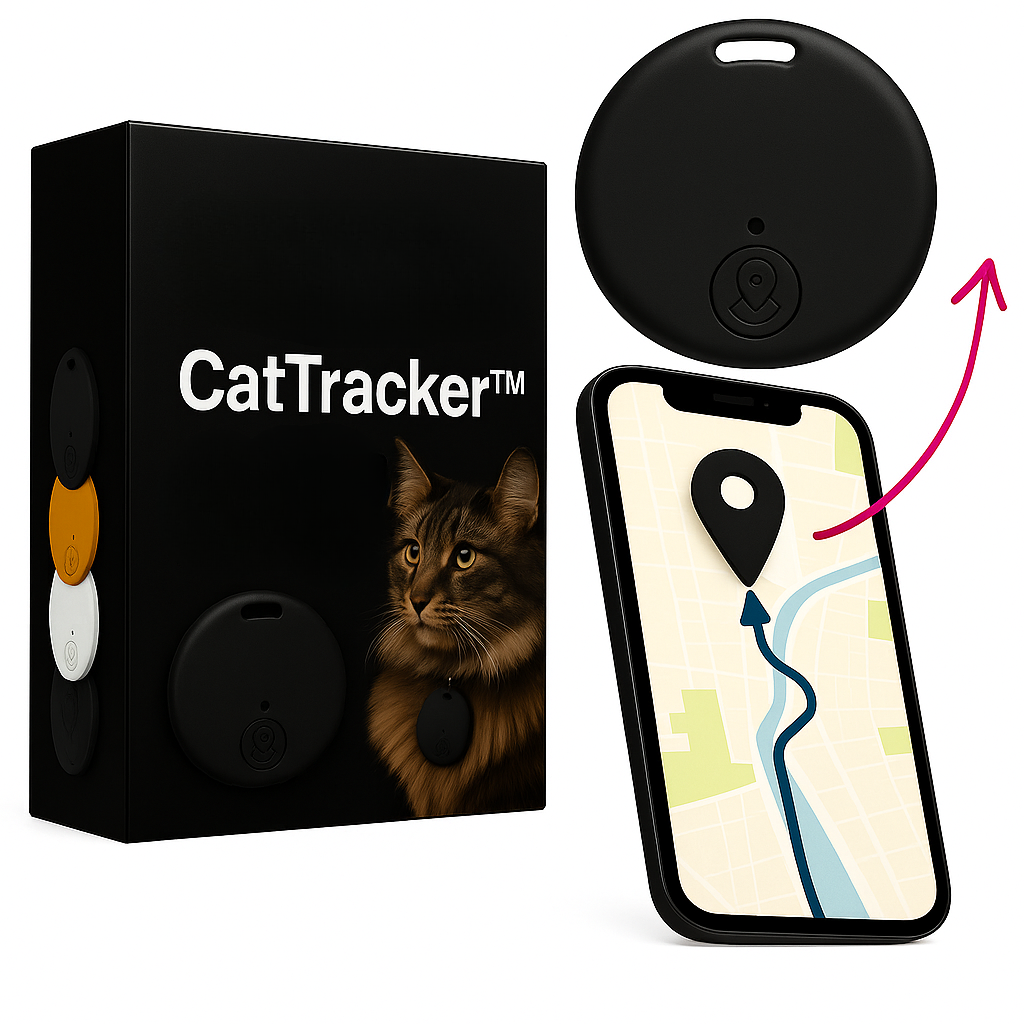 جهاز تتبع GPS للقطط PawTrail — محدد مواقع لحظي مقاوم للماء بوزن 17 g - Desfino