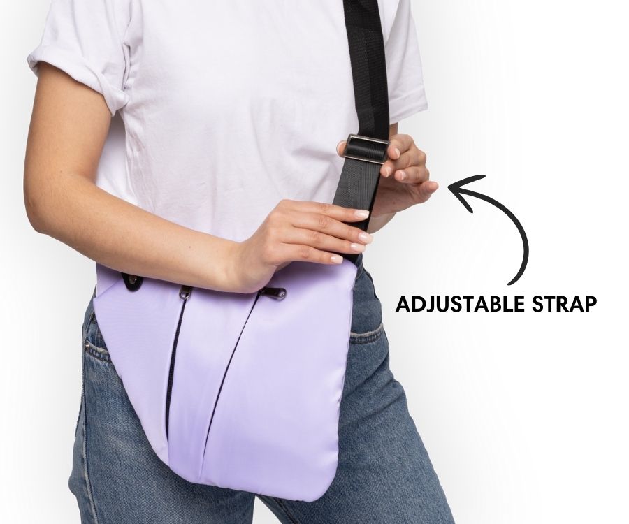 Slim Anti-Theft Travel Bag — Front Carry, Hidden Zippers, Storage - Desfino