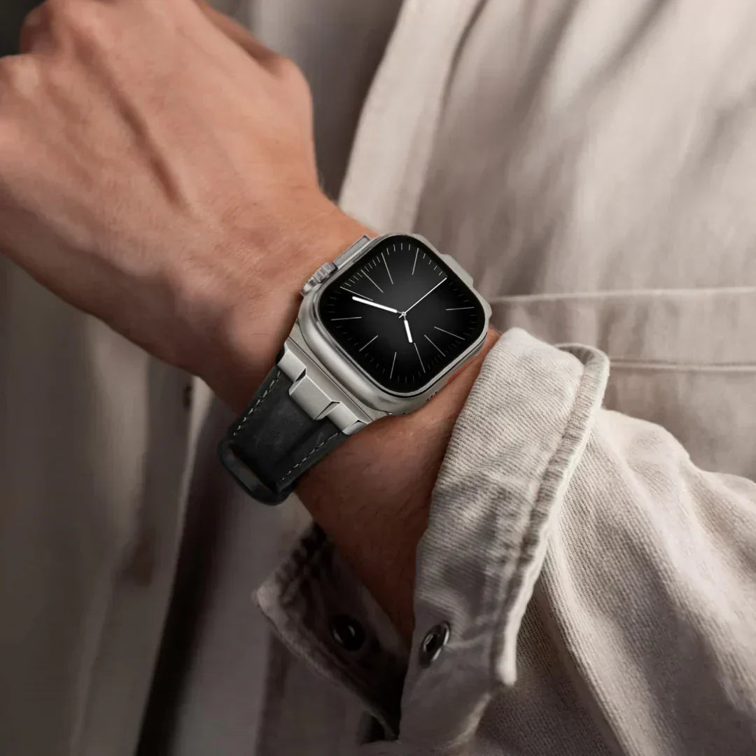 Kožený řemínek Wayfarer pro Apple Watch — odolný řemínek pro každodenní nošení - Desfino