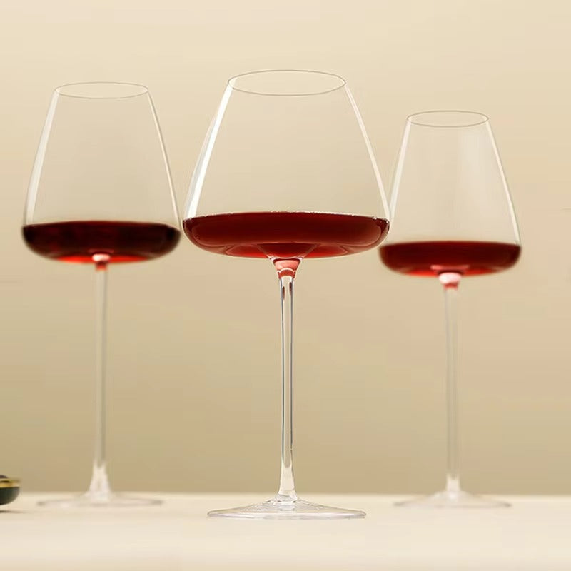 Elara 水晶葡萄酒与香槟酒杯套装 — 2、4或6只，手工制作 - Desfino