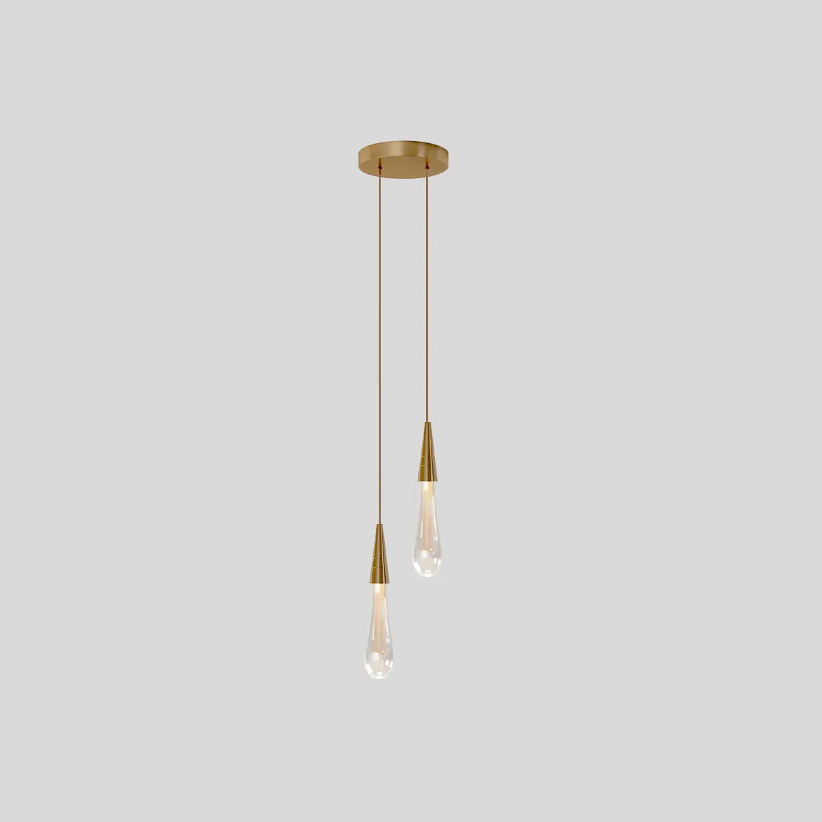 Drop Crystal Chrome Pendant Light for Bedroom | Desfino