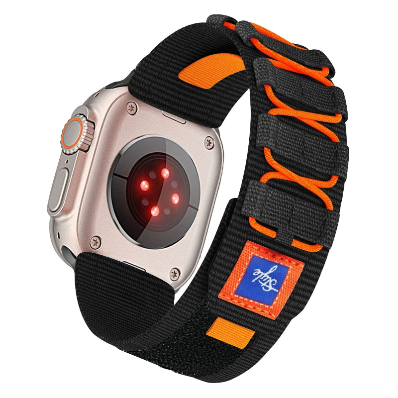 Kirra pleciony nylonowy pasek do zegarka Apple Watch — regulowany pasek 26 mm - Desfino