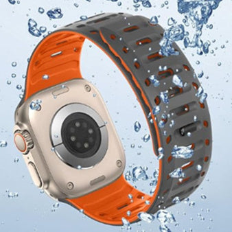 Apple Watch-armband i silikon - magnetlås, justerbart 130–230 mm - Desfino