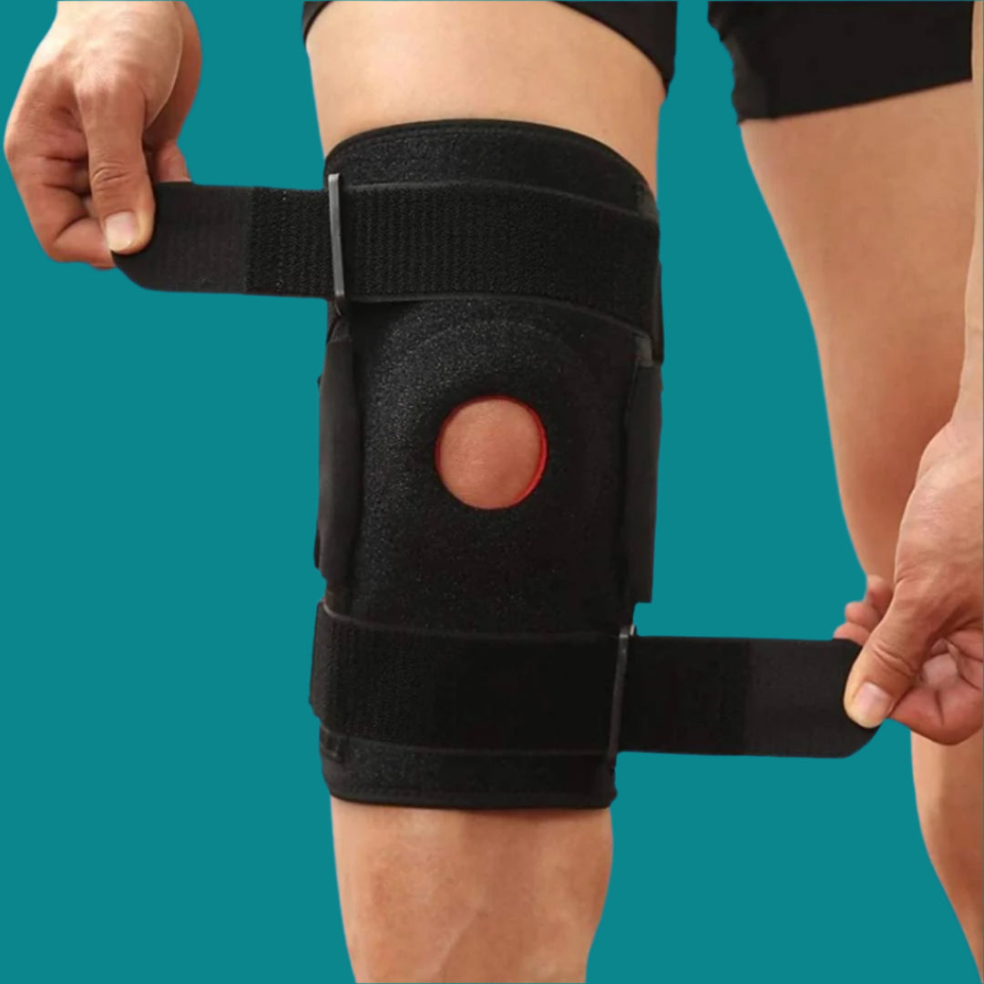 OrthoSustain Open-Patella ACL Knee Brace — Dual Hinges, Straps - Desfino