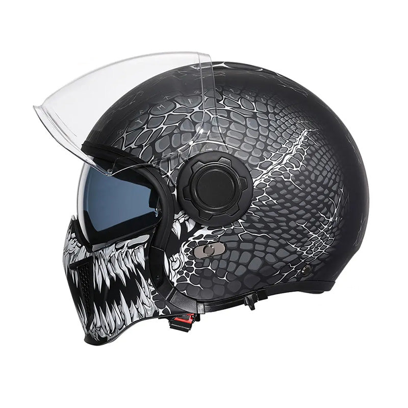 AstraGuard Modular Motorcycle Helmet — Dual Visors, DOT/ECE/FMVSS-218 - Desfino
