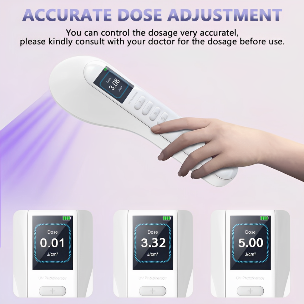 VitaLuma 308nm UVB Phototherapy Lamp — Portable Vitiligo Treatment - Desfino