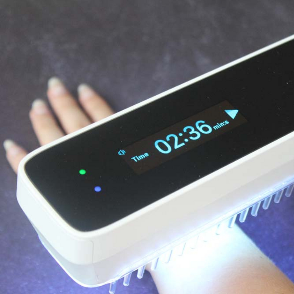 LumaPulse håndholdt UVB-fototerapilampe — 2 Philips PL01-rør | Desfino