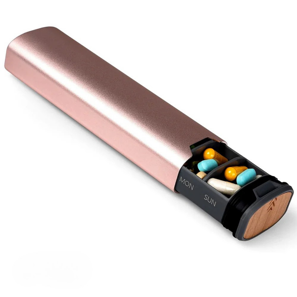 7-Day Medication Organizer – Compact Leakproof Pillbox for Home and Travel