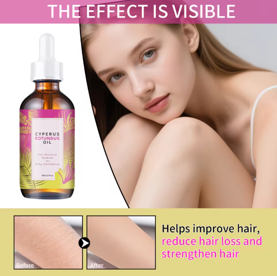 Cyperus Rotundus Hair Removal Oil (60ml) – Natural Regrowth Minimizer