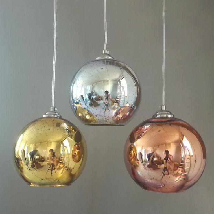 Candeeiro suspenso com cúpula de vidro 3D Prismora — Candeeiro de decoração moderno e colorido - Desfino