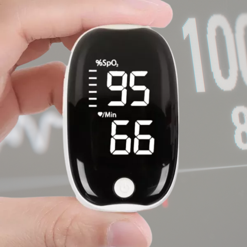 Oxímetro de dedo PulseVue — Monitor LED de oxígeno en sangre de lectura rápida - Desfino