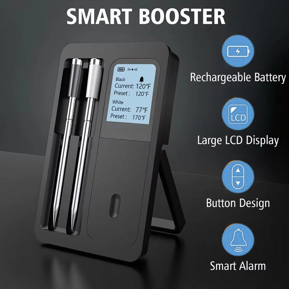 Smart trådlös köttermometer - övervakning via Bluetooth och Wi-Fi-app - Desfino