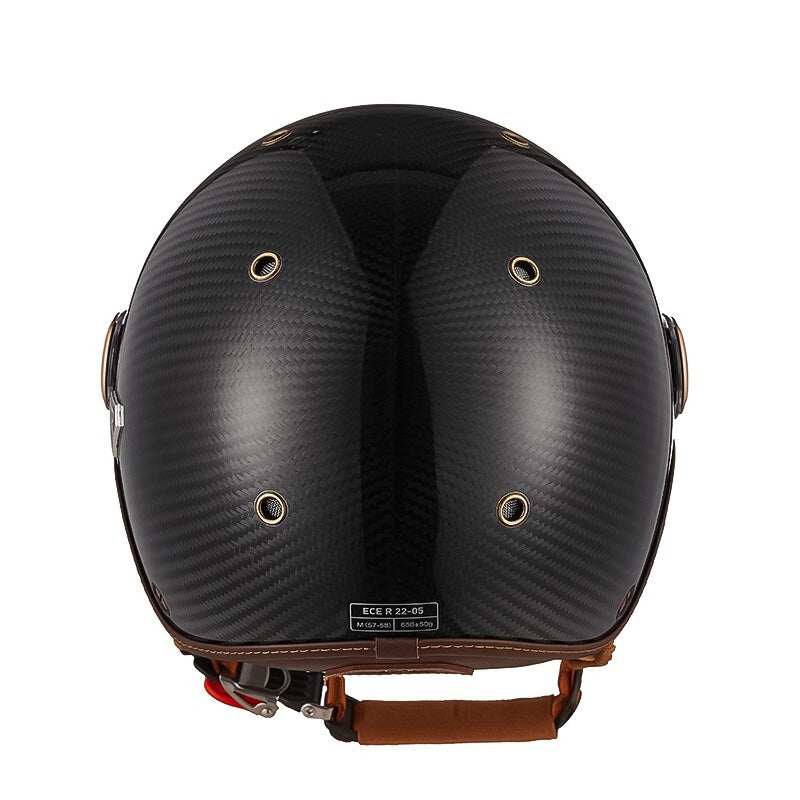 Casco da moto in fibra di carbonio — Certificato CE, comfort ultraleggero