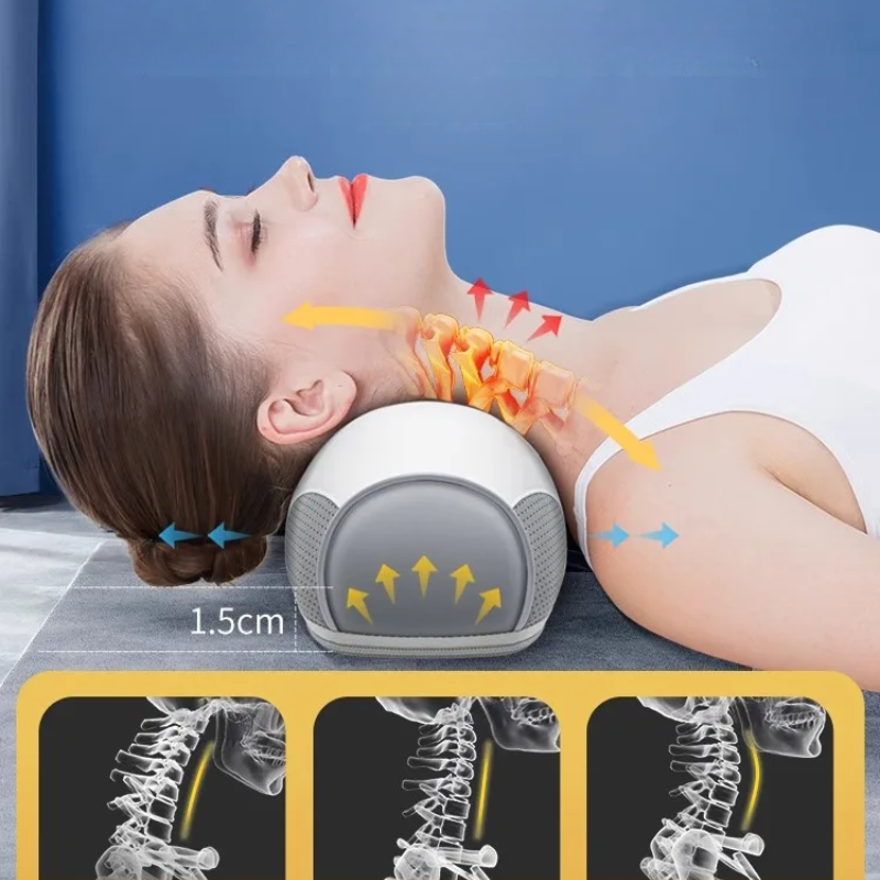 SerenGlow ComfortHeat Nacken- und Rückenmassageauflage — sanfte Wärme - Desfino